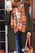 Women Pretty Winter Casual Long Sleeve Solid Pattern Cardigan