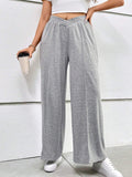 Plus-Size Women's 2025 Autumn & Winter Elastic Waist Casual Wide-Leg Pants – Fashion Sports Trousers