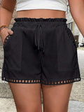 Plus Size Women’s 3/4 Casual Pants – Summer High-Waist Shorts with Pockets | Chic Niche Design, Lightweight & Comfortable