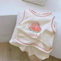Summer Baby Boys & Girls 2-Piece Outfit – Stylish Sports Vest & Fresh Shorts Set - RAC26JP5383BATS