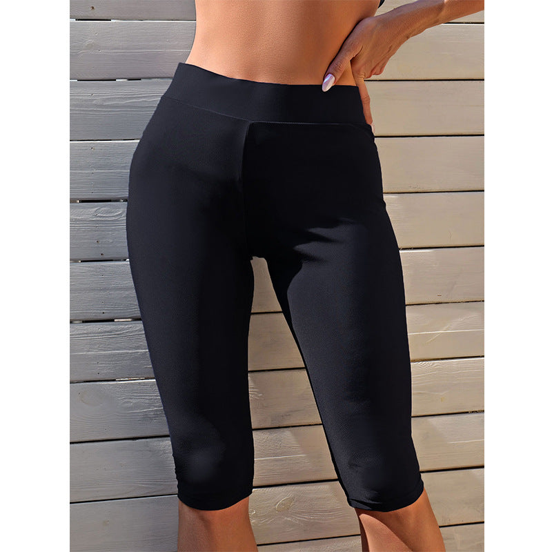 New Solid Color High-Waist Slimming Quick-Dry Waterproof Women's Diving Pants