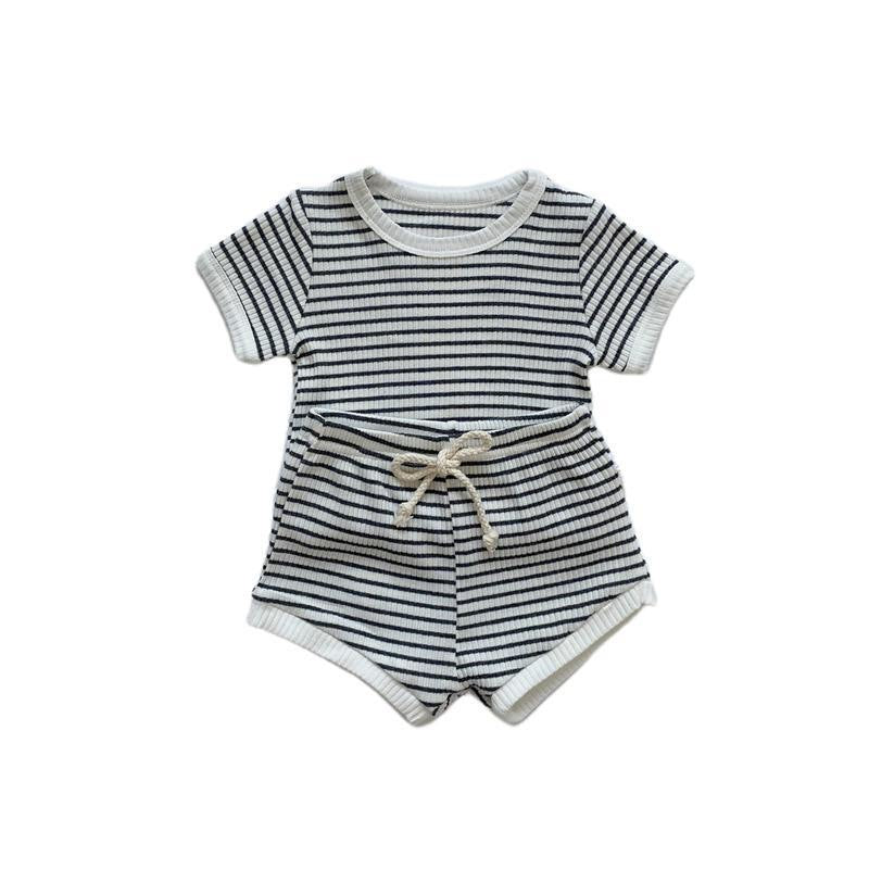 Summer Baby Boys & Girls Striped Sports Outfit - RAC26JP5381BATS