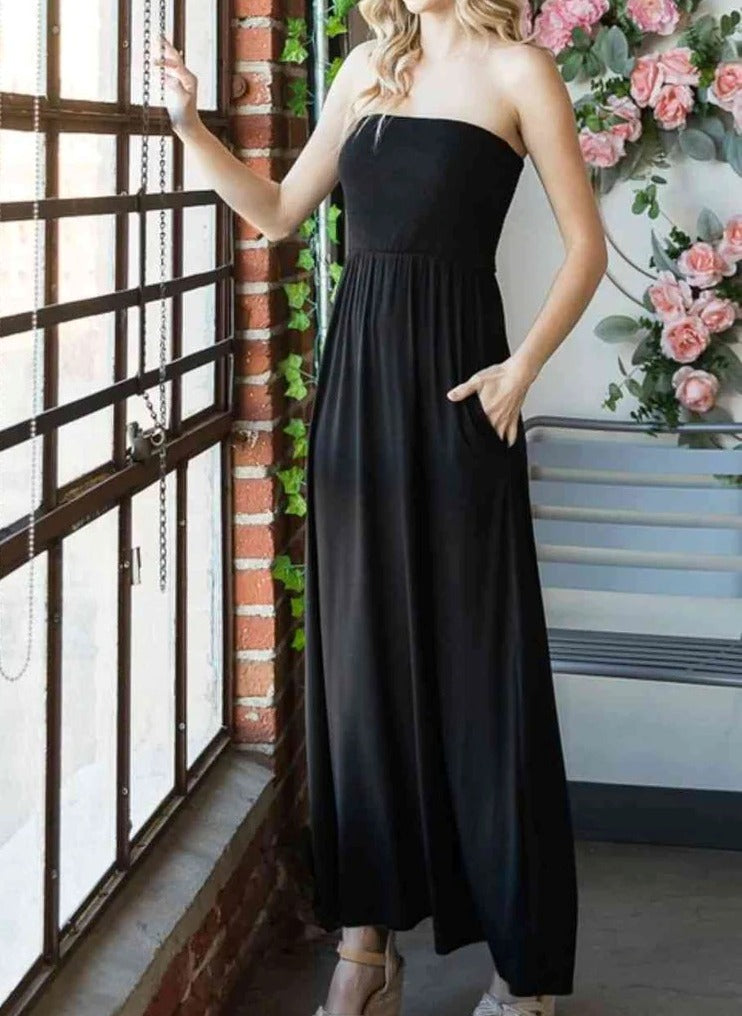 Women's Heimish Full Size Strapless Maxi Dress