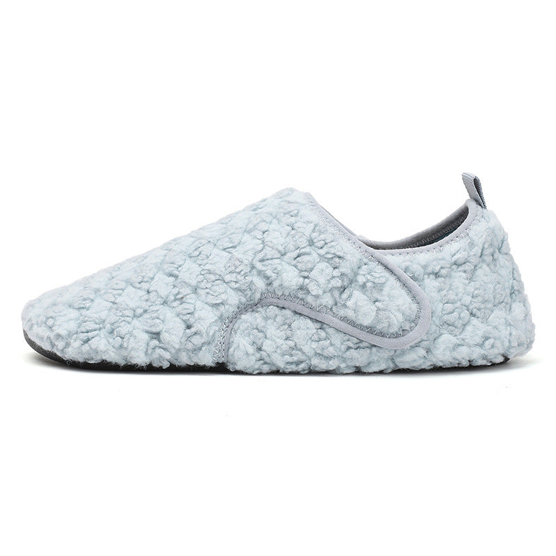 Cotton Slippers for Women - Autumn & Winter Warm Velvet Indoor Shoes, Thick Non-Slip Sole Home Slippers