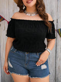 Women's Sweet & Spicy Solid Color Tube Top – One-Line Neck Short T-Shirt Crop Top for Summer