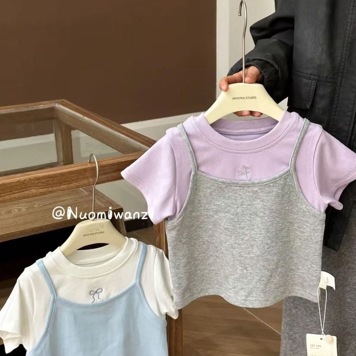 Girls' Summer Cartoon Love Short-Sleeve T-Shirt - RAC26JP5505BATT