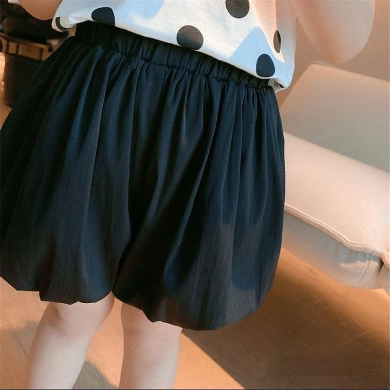 Girls’ Summer Shorts & Baby Pumpkin Pants with Flower Bud Skirt - RAC26JP5425BATB