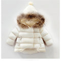 Girls’ Thickened Cotton-Padded Denim Jacket – Warm Fleece-Lined Winter Coat for Toddlers & Kids - RAC25JP3303BATOW