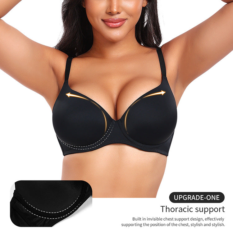 Plus Size Push-Up Underwire Bra – BCDE Cup Supportive Lift Bra for Everyday Comfort