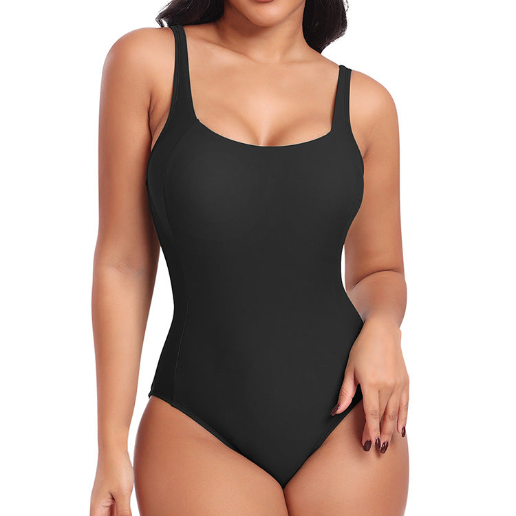 Women's One-Piece Binding Bikini Swimsuit with Adjustable Straps and Modern Fit