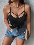 Plus Size Women's Simple Camisole – 2025 Spring/Summer Slim-Fit Short Top