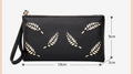 New PU Leather Cut-Out Zipper Women’s Mobile Phone Bag Coin Purse Wallet