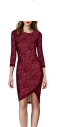 Women Bodycon Lace Dress