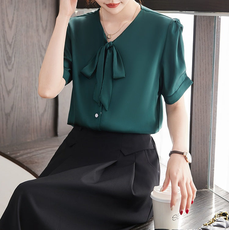 Women's Chiffon Shirt - Summer New Style Lightweight Elegant Top