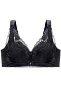 Women Plus Wirefree Push-Up Solid Purple Yoga Bra