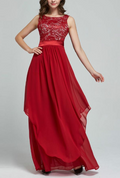 Women Slim Long Prom Wedding Dress Red