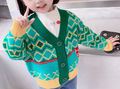 Little Girls Forest Knit Cardigan