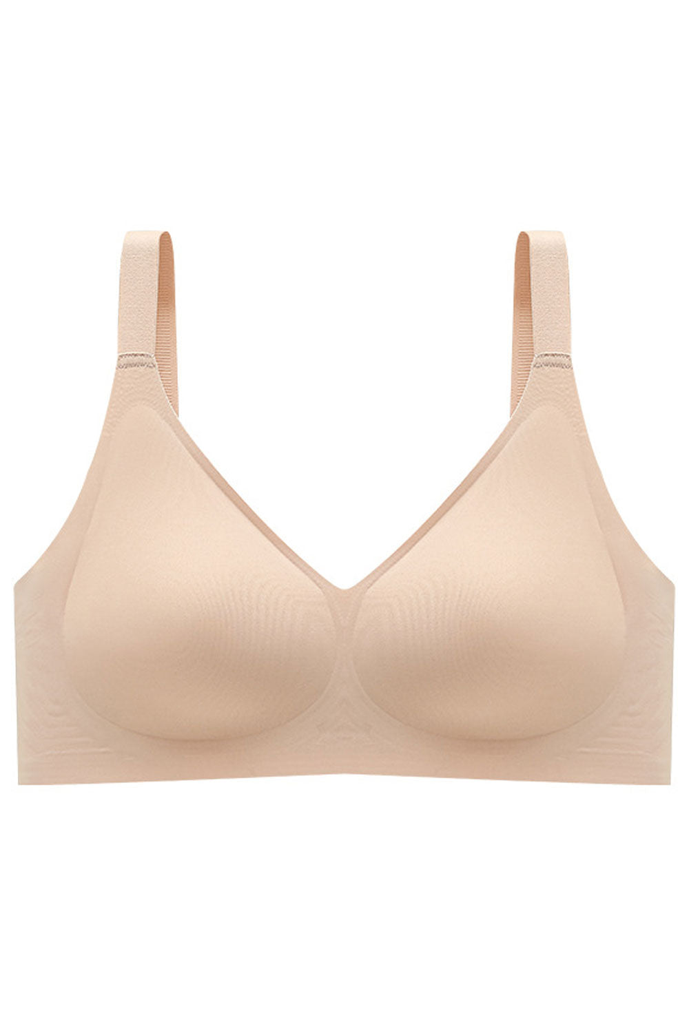 Women Latex Gathers Shock-proof Pad Bra