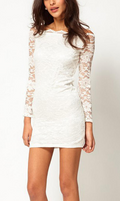Women Elegant Boat Neck Slim Fit Sheath Dress