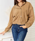 Women's Double Take Long Sleeve Dropped Shoulder Jacket