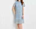 Summer New Style for Curvy Women – Casual Loose-Fit Tummy-Concealing A-Line Lace Midi Dress