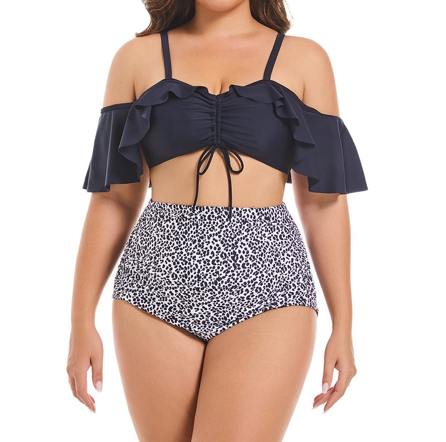 Women's Plus Size Conservative Two-Piece Tankini Swimsuit - RAC25JP2598WPSW