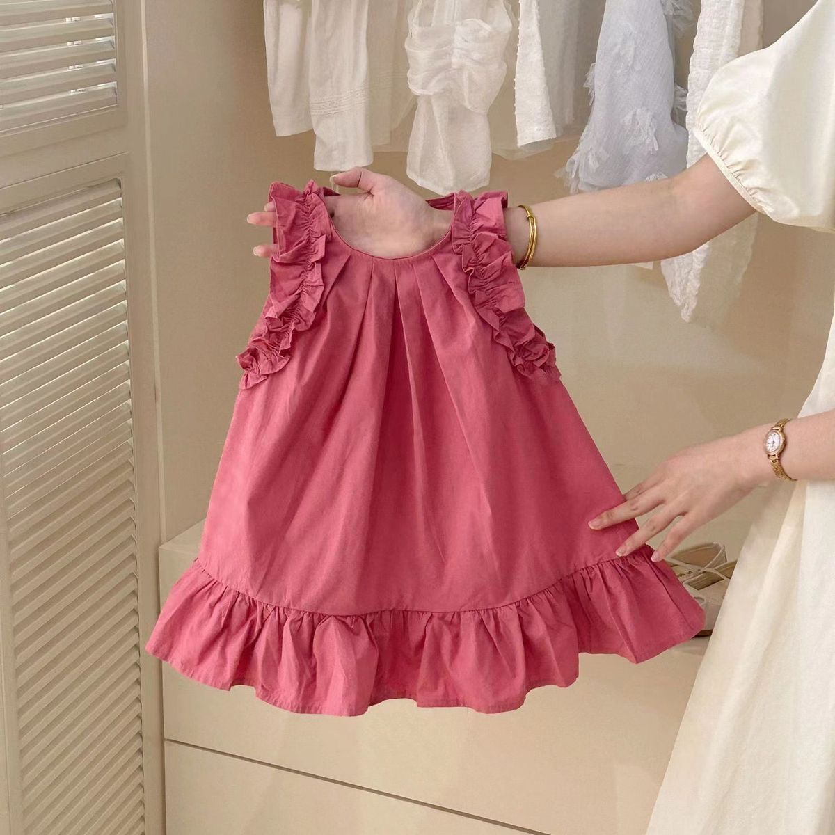 Girls’ Summer Baby Lace Princess Vest Dress - RAC26JP5457BATDAS