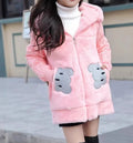 Winter New Girls’ Cotton Coat – Medium and Long Thick Imitation Fur Cotton-Padded Coat - RAC25JP3263GOW