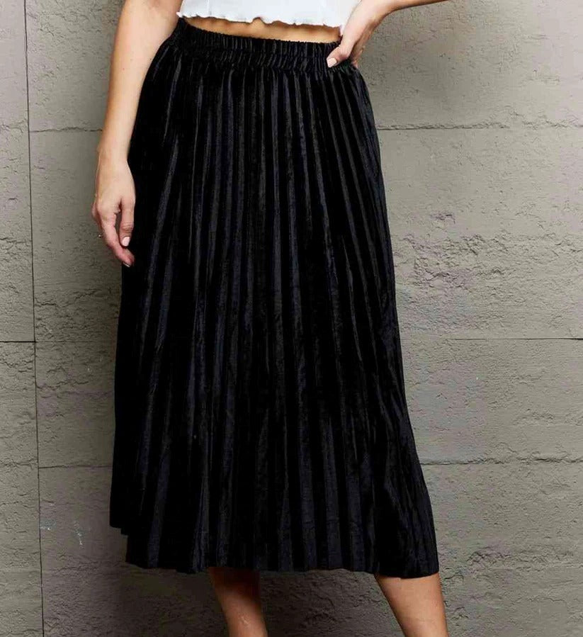 Women's Ninexis Accordion Pleated Flowy Midi Skirt