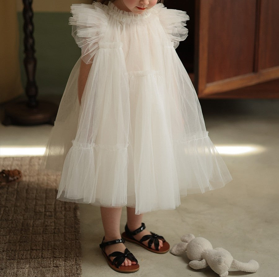 Summer Baby Girls’ Fairy Princess Dress – Stylish Wedding Party Dress - RAC26JP5442BATDAS