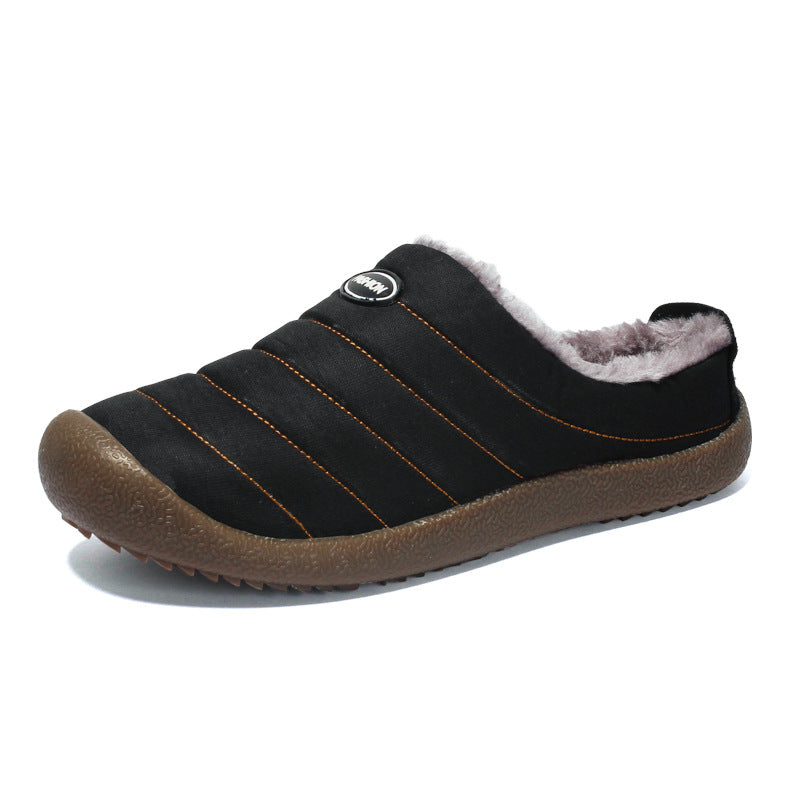 Winter Warm Cotton Slippers - Large Size Indoor Snow Boots for Men & Women