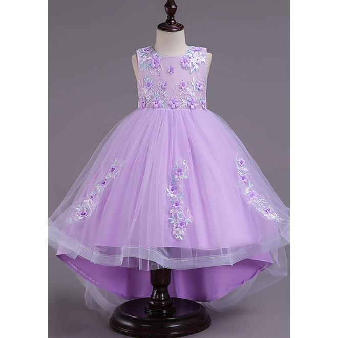 Kids Girls Irregular Beautifull Flower Dress
