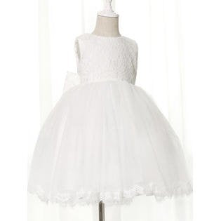 Kids Girls Sleeveless Decorated Fancy Dress