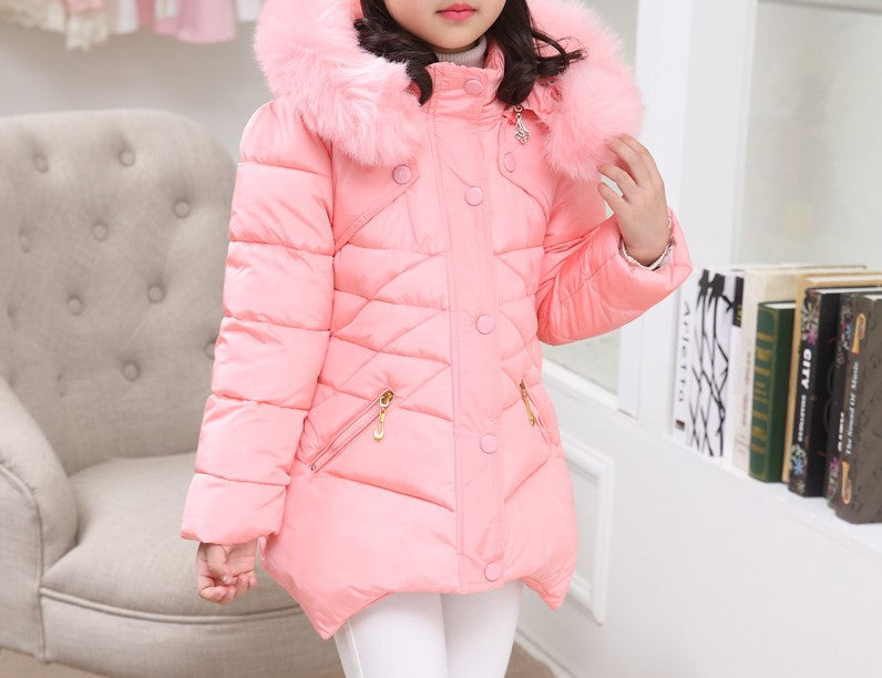 Girls' Puffer Hooded Jacket (15)