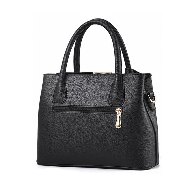 Women Inner Zipper Pocket Simple Handbag