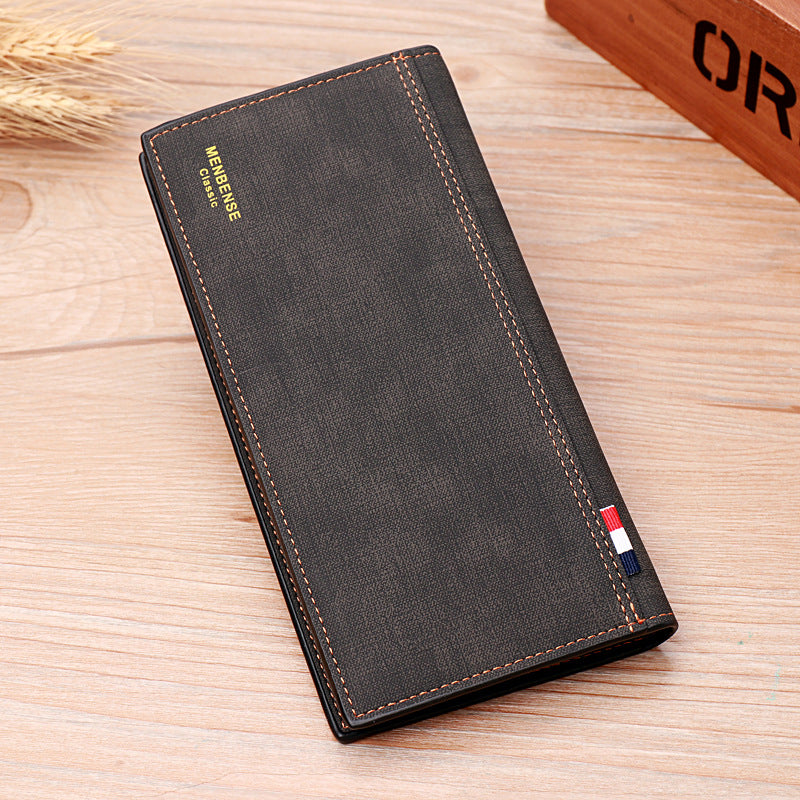 Men’s Clutch Wallet Long Wallet for Men – Large Capacity Bifold Organizer with Zipper Pocket & Card Slots