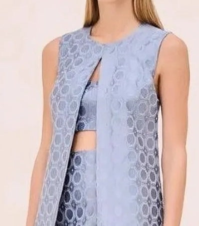 Women's Fashion Printed Round Neck Sleeveless Dress