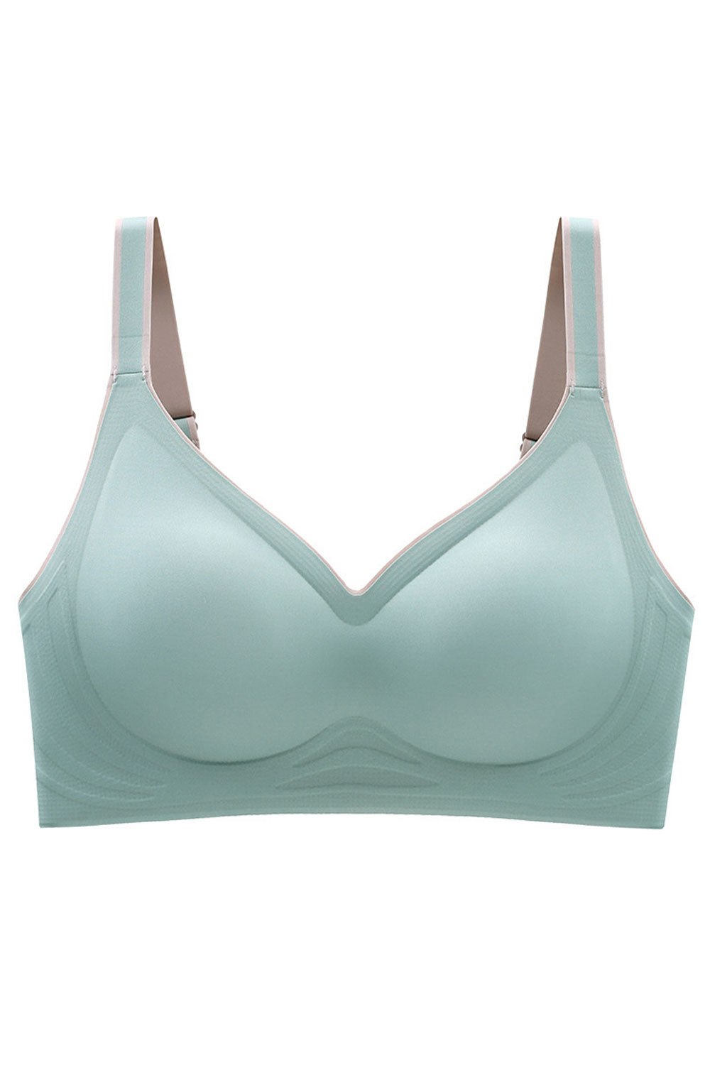 Women No Steet Ring Adjustable Latex Bra