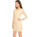 Jhon Peters Women's Demure Lace with Long Back Zipper