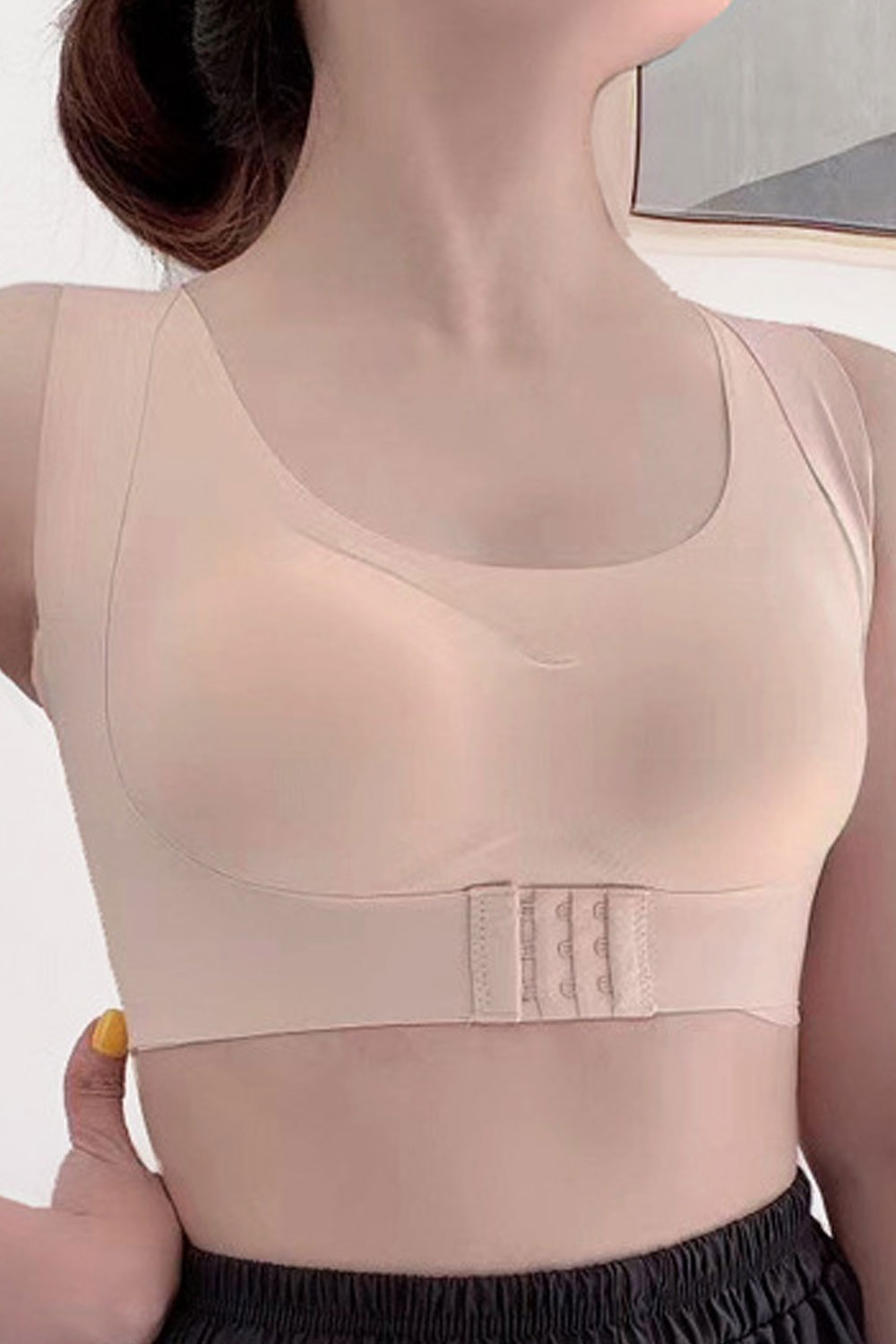 Women Front Closure Seamless Push up Bra