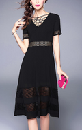 Womemn Stylish V Neck Party Dress