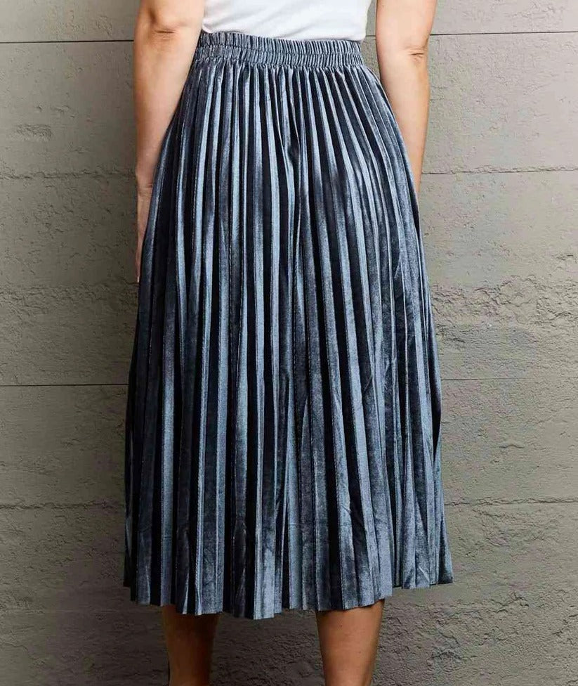Women's Ninexis Accordion Pleated Flowy Midi Skirt