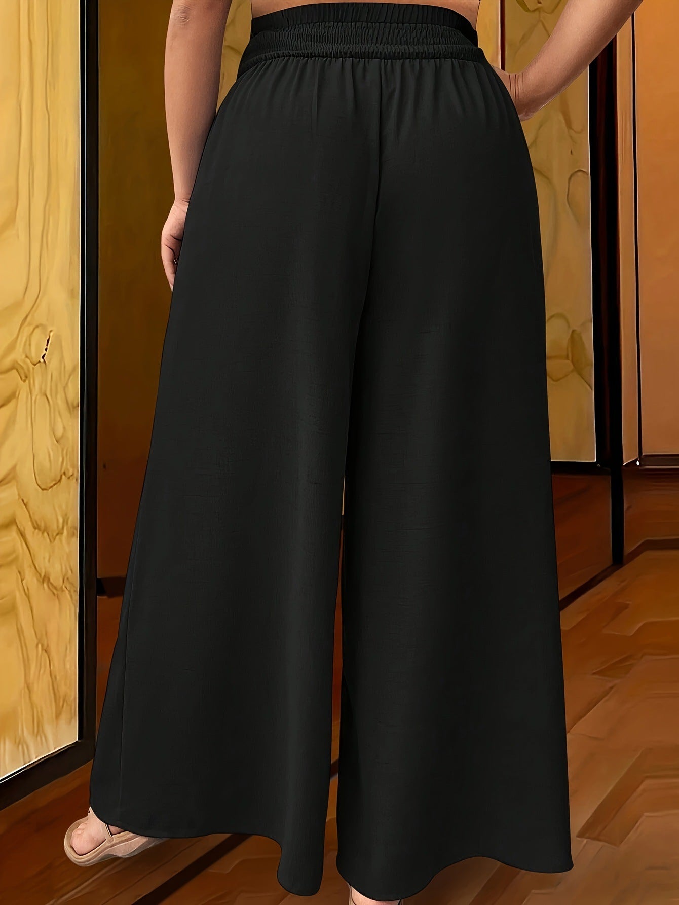 Women's Plus Size Summer Loose Wide Leg Pants
