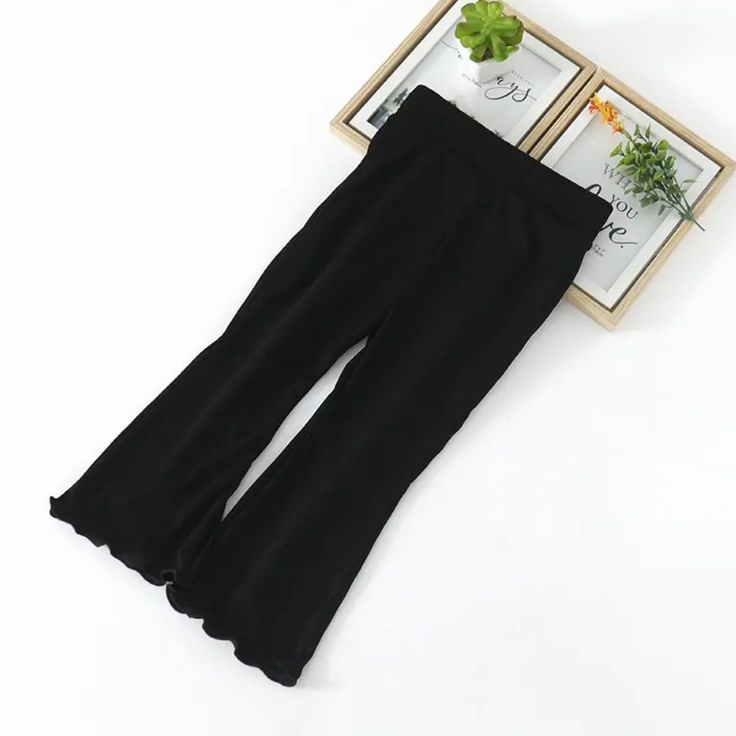Girls’ Summer Flared Pants – Baby Red Ice Silk Lightweight Breathable Comfort Trousers - RAC26JP5433BATB