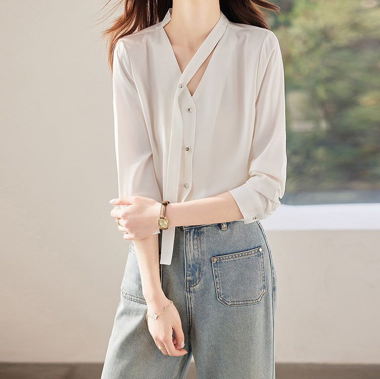 Women's Long Sleeve Shirt - New Season Spring & Autumn Design