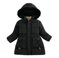 Girls’ Cotton Coat with Buttons and Belt – Elegant Plum Blossom Waist Style - RAC25JP3255GOW
