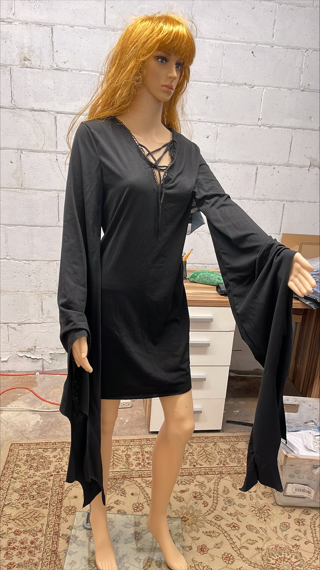 Women Beautiful Kimono Sleeve Style Delightful Solid Colored Deep V-Neck Restful Above Knee Comfortable Blouse