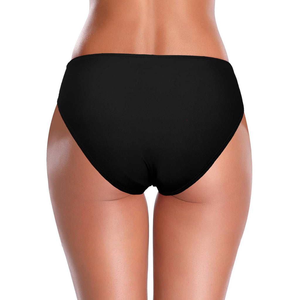Women's Solid Color Triangle Bikini Bottoms Swim Trunks