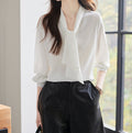 Women's Western Style Workplace Top - Long Sleeve Spring & Autumn Office Shirt