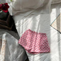 Girls’ Summer Shorts – Polka Dot Floral Cartoon Print Lightweight Comfortable Everyday Wear - RAC26JP5437BATB